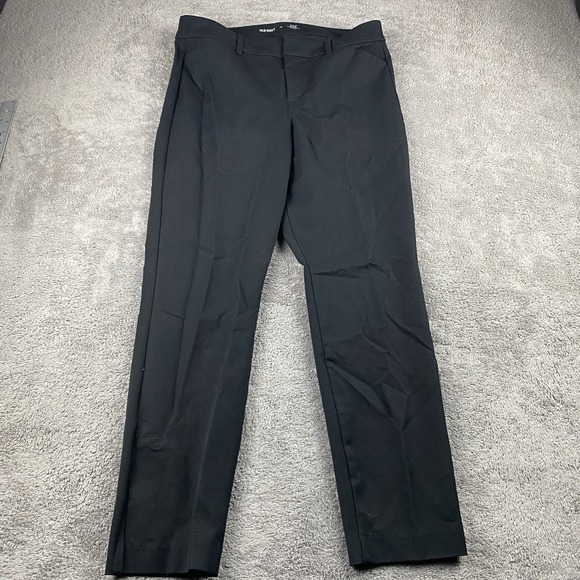Old Navy Pants - Old Navy Pixie Secret-Smooth Pockets Straight Pants Womens 10 Black High Rise